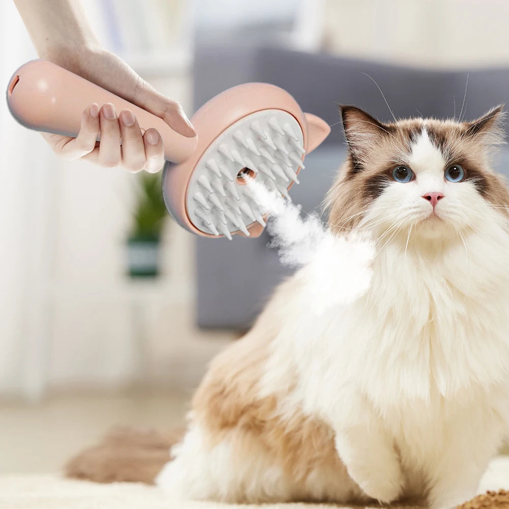 Hair Cleaning Brush With Mist Multifunctional For Pet Grooming