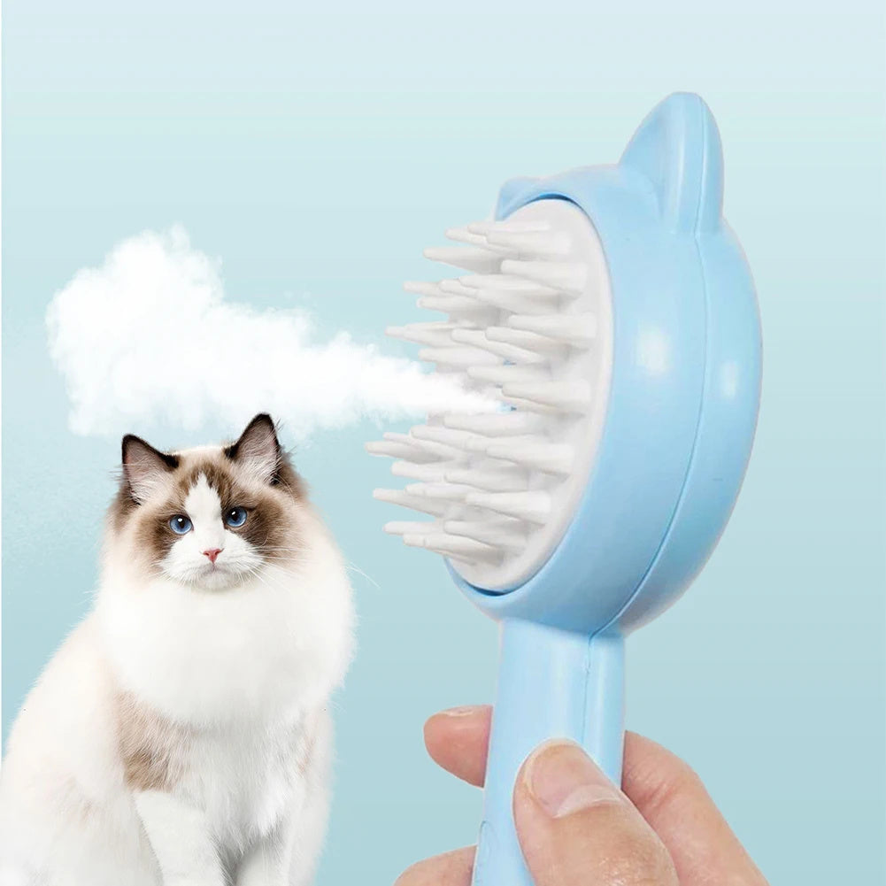 Hair Cleaning Brush With Mist Multifunctional For Pet Grooming