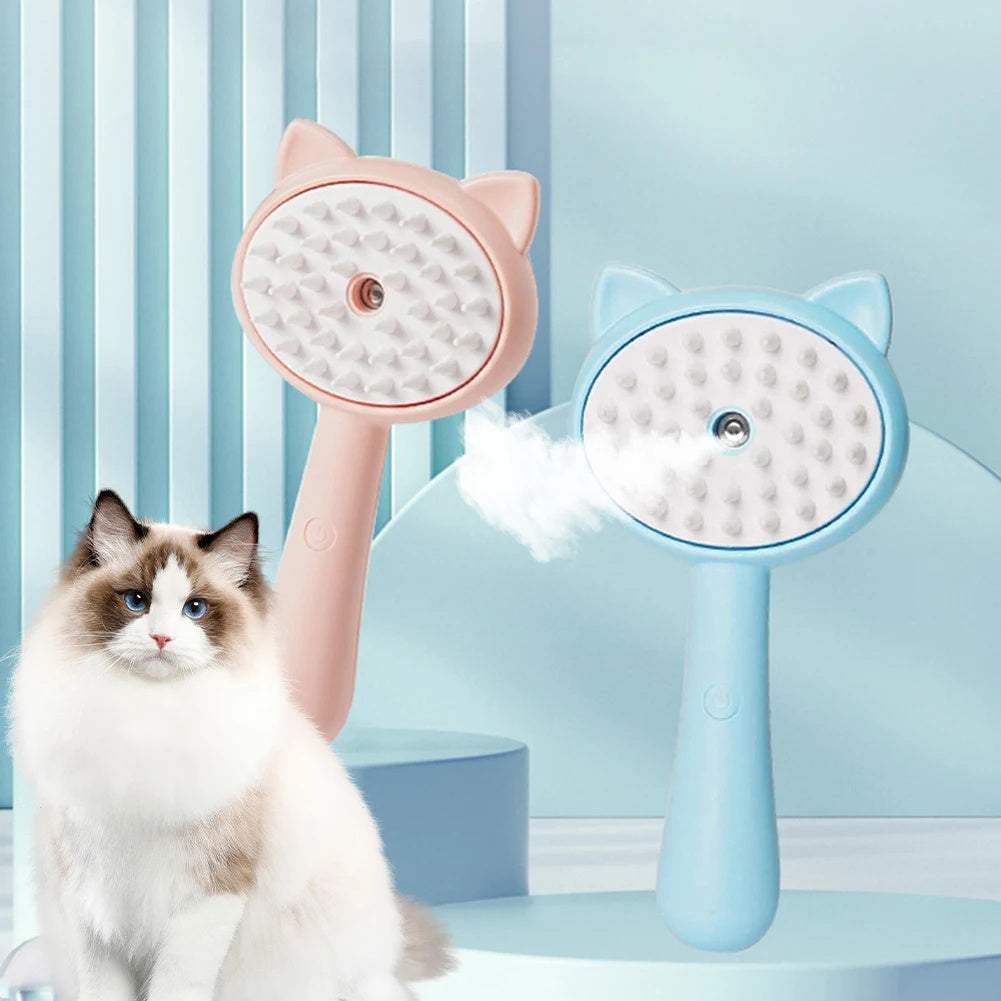 Hair Cleaning Brush With Mist Multifunctional For Pet Grooming