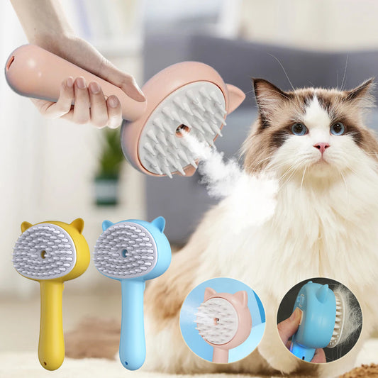 Hair Cleaning Brush With Mist Multifunctional For Pet Grooming
